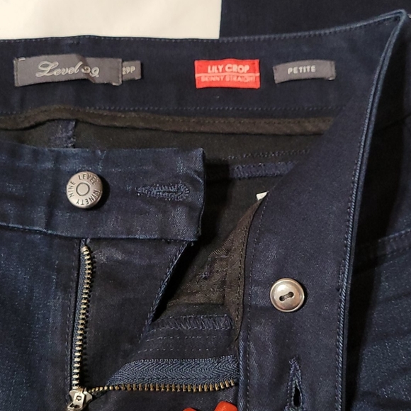 Level 99 Lily Crop Skinny Straight Petite Size 29P - Picture 5 of 10